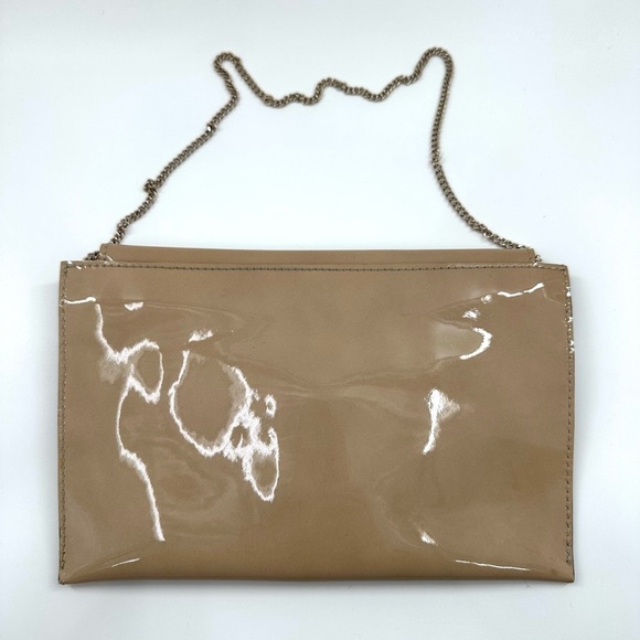 MaxMara Tan Clutch with Gold Shoulder Chain - Picture 2 of 6